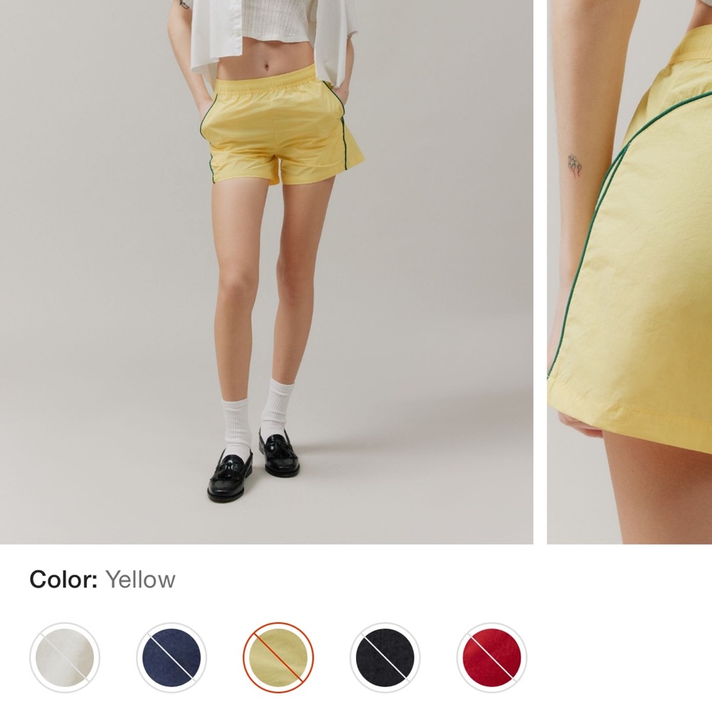 Yellow Women's Shorts